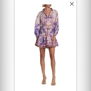 NOT FOR SALE - GORGEOUS ZIMMERMANN Lyre Beaded-Belt MiniDress - SZ 6-8